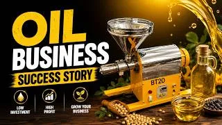 Thumbnail: How to Start a Cold Press Oil Business in Pakistan | Complete Guide