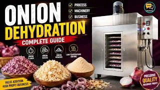 Thumbnail: Onion Dehydration Complete Guide | Onion Flakes & Powder Manufacturing Business | Factory Setup 2026