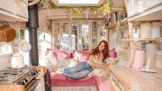 Thumbnail: I Cant Afford a House... so I Live in a Cottage-Core Bus by the Sea instead