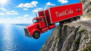 Thumbnail: Truck Hangs Over a Death Cliff😱 ...Dangerous Crash! | BeamNG.drive#353