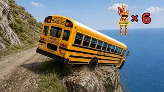 Thumbnail: Cars vs Deadly Cliff Road 😱 | in BeamNG.drive | Ends in Total Destruction#352