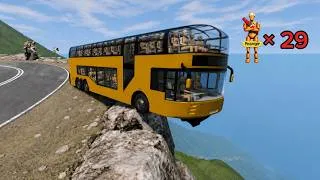 Thumbnail: Cars vs Deadly Cliff Road 😱 | Insane Crashes in BeamNG.drive#351