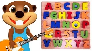 Thumbnail: Kids Learn Colors & ABCs with Wooden Puzzle Toy | Teach A to Z & ABC Song for Children Toddlers Baby