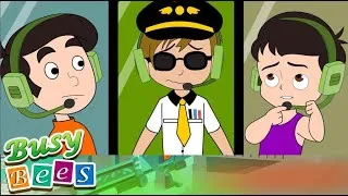 Thumbnail: Super Hero Cartoon | Super Kids Cartoon | Airship Cartoon | Busy Bees Nursery Rhymes