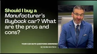 Thumbnail: Should I buy a Manufacturer Buyback? Butler Lexus South Atlanta