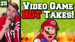 Thumbnail: Reacting to Your Video Game Hot Takes! - Button Press Podcast EP.25