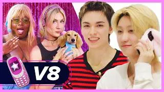 Thumbnail: SEVENTEEN's V8 Answers Your Calls: Thirst Tweets, Shrek, Clubbing | Phone A Fangirl
