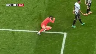 Thumbnail: Champions League Drama: Newcastle Denied Win by Late Barcelona Goal