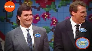 Thumbnail: Family Feud | Bengals vs. 49ers Super Bowl Rematch! | Ray Combs | 1989 | BUZZR