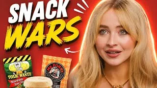 Thumbnail: Sabrina Carpenter Tries British Snacks for the First Time 😱 | Funny Reaction