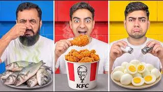 Thumbnail: FRIED vs BOILED vs RAW FOOD CHALLENGE!