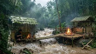 Thumbnail: 60 Days Solo Survival in Tropical Rainforest: Heavy Rain & Bushcraft Shelter (Full Video)