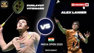 Thumbnail: KUNLAVUT VITIDSARN vs ALEX LANIER India Open 2025 nice angle video