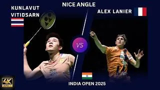 Thumbnail: Kunlavut Vitidsarn (THA) vs Alex Lanier (FRA) | India Open 2025 R32 | Full match (nice angle)