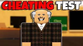 Thumbnail: I BARELY Survived CHEATING DURING TESTING on Roblox...