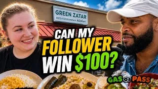 Thumbnail: Can GREEN ZATAR In Denton Texas Win My Follower $100.00? #foodreview 
