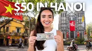 Thumbnail: 50$ Budget Challenge in Hanoi - How CHEAP is Vietnam? 🇻🇳