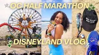 Thumbnail: orange county half marathon + disneyland vlog 🥇🏃‍♀️🏖️🎡