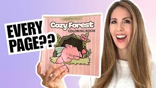 Thumbnail: Using EASY Viral Coloring Techniques to finish my ENTIRE book! 