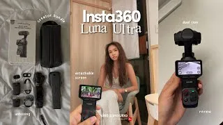 Thumbnail: How I Film Alone ⋆˚꩜｡⋆🍒 | Insta360 Luna Ultra Creator Bundle Review + Unboxing