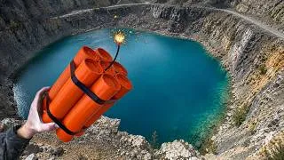 Thumbnail: What Happens When You Throw Things Into a GIANT Hole with Water?