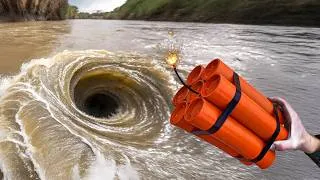 Thumbnail: What Happens When You Throw Things Into a GIANT Hole?