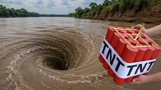 Thumbnail: What Happens When You Throw Things Into a GIANT Hole?
