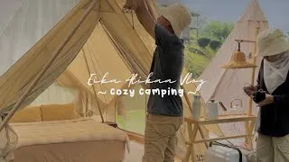Thumbnail: Cozy camping vlog by the river  Setting up my new tent from Korean | camping meal | ASMR camp