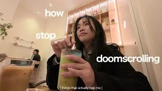 Thumbnail: 7 things to do when you’re bored instead of DOOMSCROLING 📵 𓏵‧₊˚ how I stop doomscrolling myself ⋆˚꩜｡