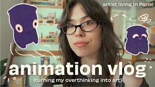 Thumbnail: Turning my Overthinking into Art – animation process + I moved to Paris 📦✨