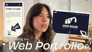 Thumbnail: Building my website – I finished my portfolio!! + sculpting & packing orders 🍎✨