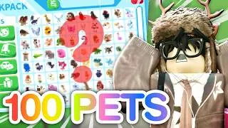 Thumbnail: 100 PETS TRADING SPREE got me THIS in Adopt Me!