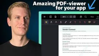 Thumbnail: This React PDF-Viewer Can Do EVERYTHING (Edit, Redact, Annotate)!