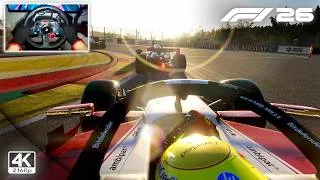 Thumbnail: Ferrari SF-26 by Lewis Hamilton – Sunrise Race 2026 Belgian GP | F1 26 Logitech G29 Gameplay