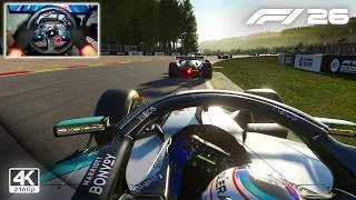Thumbnail: Mercedes-AMG F1 W17 by Kimi Antonelli – Sunset Race 2026 Belgian GP | F1 26 Logitech G29 Gameplay