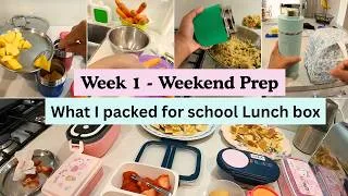 Thumbnail: Week 1 - Weekend Prep and What I packed for school lunch box