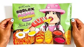 Thumbnail: [🎀PAPER DIY🎀] ROBLOX ASMR MUKBANG GAME BLIND BAG unboxing! | Asmr ✨
