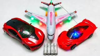 Thumbnail: 3D Lights Airbus A38O and Remote Control Racing Rc Car Unboxing, aeroplane, 3D Lights Rc Car, EV Car