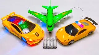 Thumbnail: 3D Lights Airbus A38O Aerobus and 3D Lights Police Car | Rc 3D Lights Police Car | aeroplane | RcCar