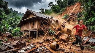Thumbnail: Brave Girl Spends 314 Days Building a Strong House in a Safe Location After a Terrifying Landslide