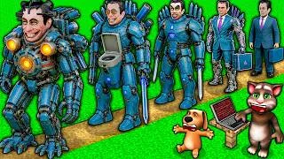 Thumbnail: UPGRADE of G-MAN SKIBIDI TOILET TITAN BOSS vs CAMERA MAN TEAM and TV WOMAN in MINECRAFT animation