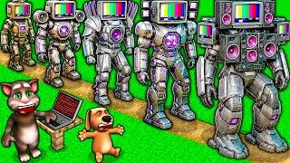 Thumbnail: EVOLUTION of TV TITAN BOSS vs SKIBIDI TOILET and UPGRADED SPEAKER MAN TEAM in MINECRAFT animation