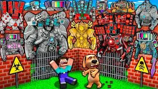 Thumbnail: TITAN BOSS TEAM vs SKIBIDI TOILET in SURVIVAL MAZE of UPGRADED SPEAKER MAN in MINECRAFT animation