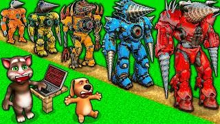 Thumbnail: UPGRADE of DRILL TITAN BOSS vs SKIBIDI TOILET and CAMERA MAN TEAM vs TV WOMAN in MINECRAFT animation