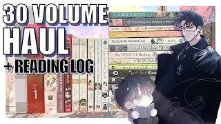 Thumbnail: march-june book haul + reading log | 30 VOLUMES