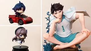 Thumbnail: unboxing oikawa's 1/8 scale by kotobukiya + cute hsr figures