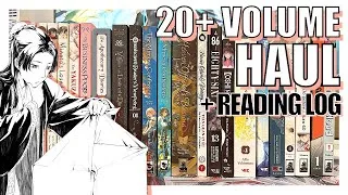 Thumbnail: august book haul + reading log | 20+ VOLUMES