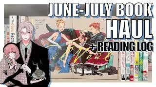 Thumbnail: june-july book haul + reading log | 11 VOLUMES