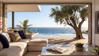 Thumbnail: Smooth Beach Cafe Jazz Music for Reading & Studying | Relaxing Ocean Views to Focus and Work