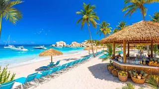 Thumbnail: Sunny Beach Cafe Jazz Music | Smooth Tropical Tiki Bar Jazz & Bright Ocean Views to Relax & Study